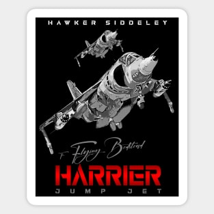 Harrier Jump Jet Military Fighter Flugzeug T-Shirt Magnet